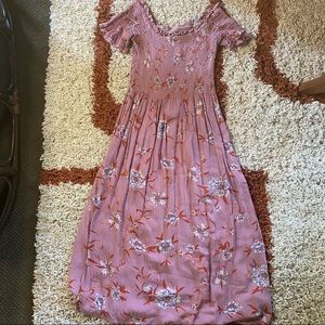 Kimchi Blue Urban Outfitters Floral Midi Dress Size S